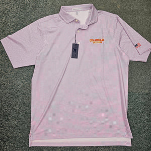 New - Fairway & Greene - Mens Short Sleeve Freedom Print Polo w/ Flag