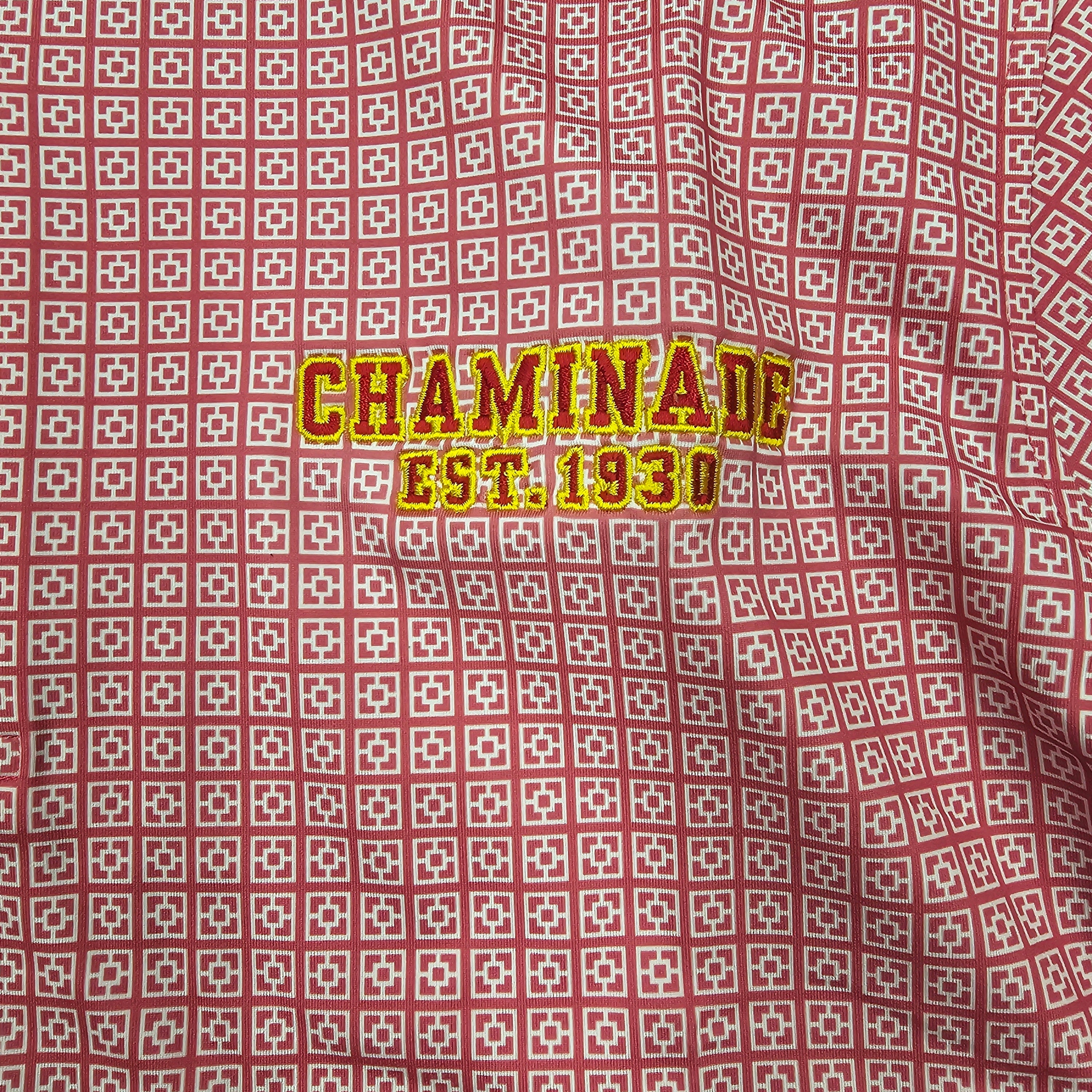 Fairway & Greene - Mens Short Sleeve Bixby Print Red Polo