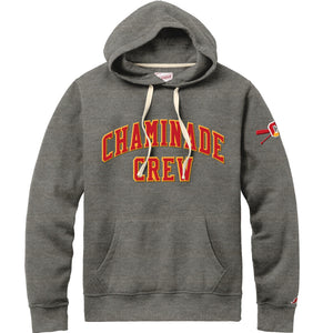 Embroidered Legacy Crew Hoodie Grey