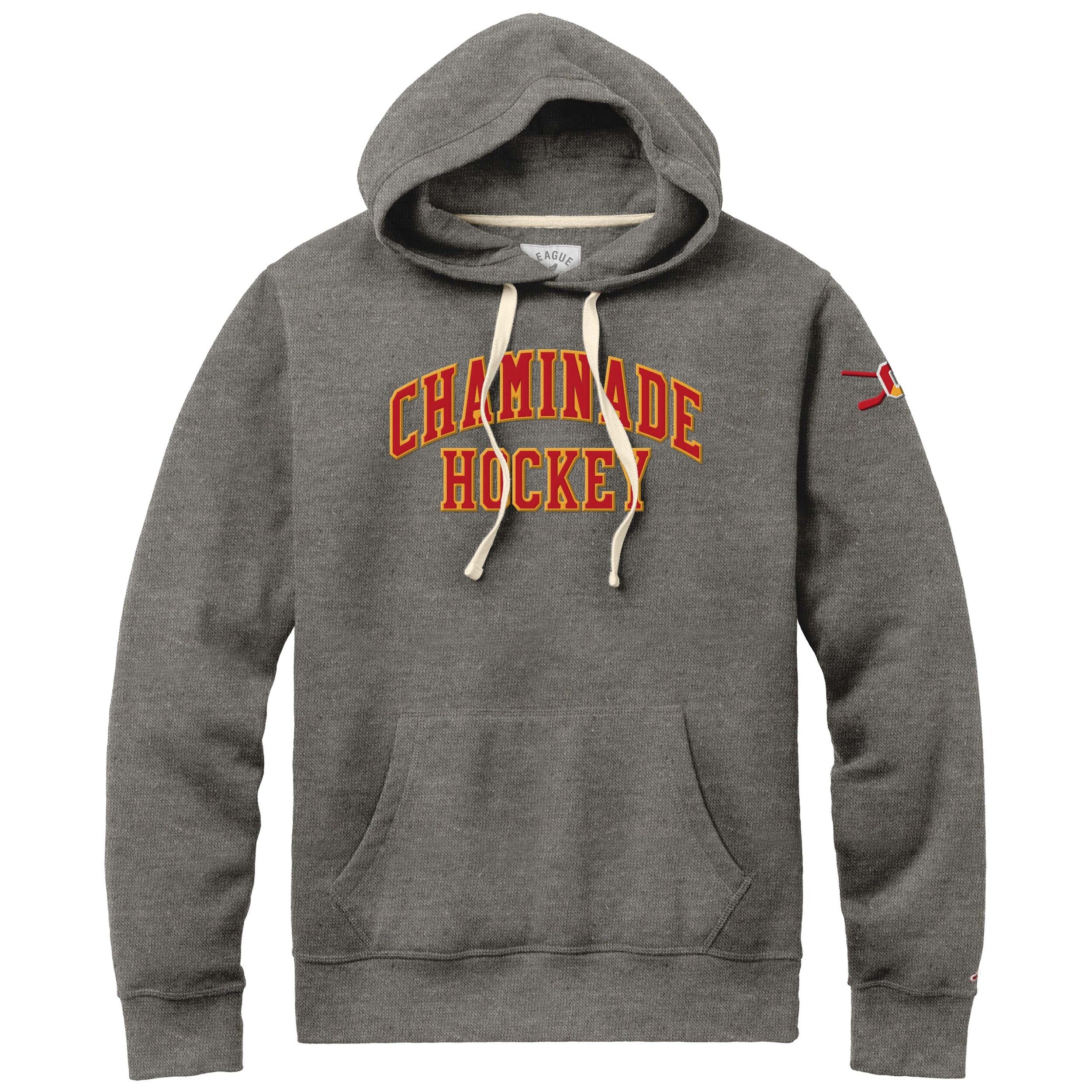 Embroidered Legacy Hockey Hoodie Grey