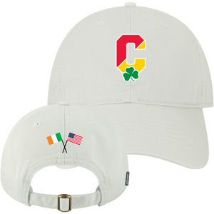 Legacy White Hat with Split C & Shamrock