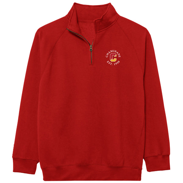 Ouray Benchmark 1/4 Zip Pullover - Red - Chaminade Split C 1930