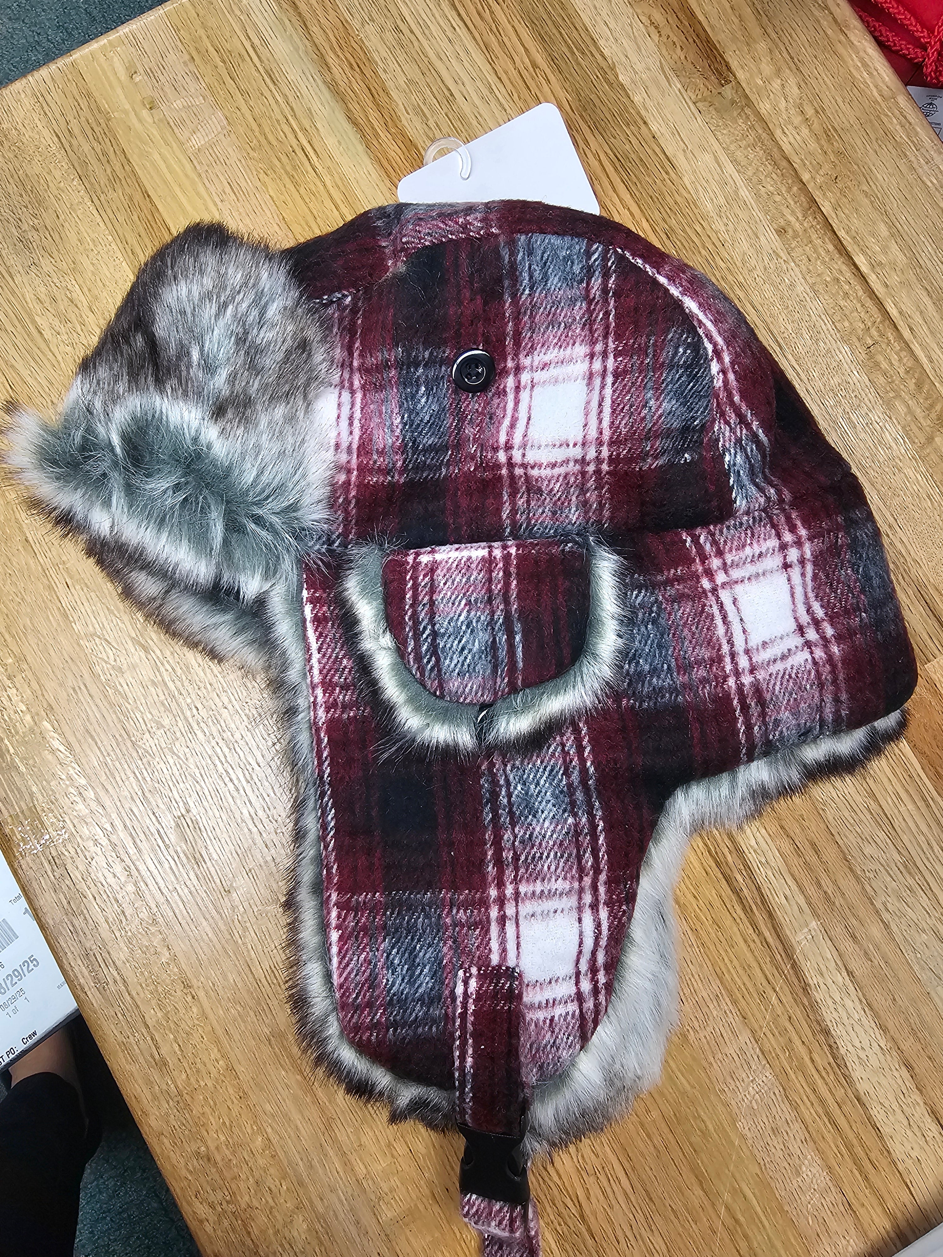 Logofit - Winter Chewey Plaid Trapper Hat