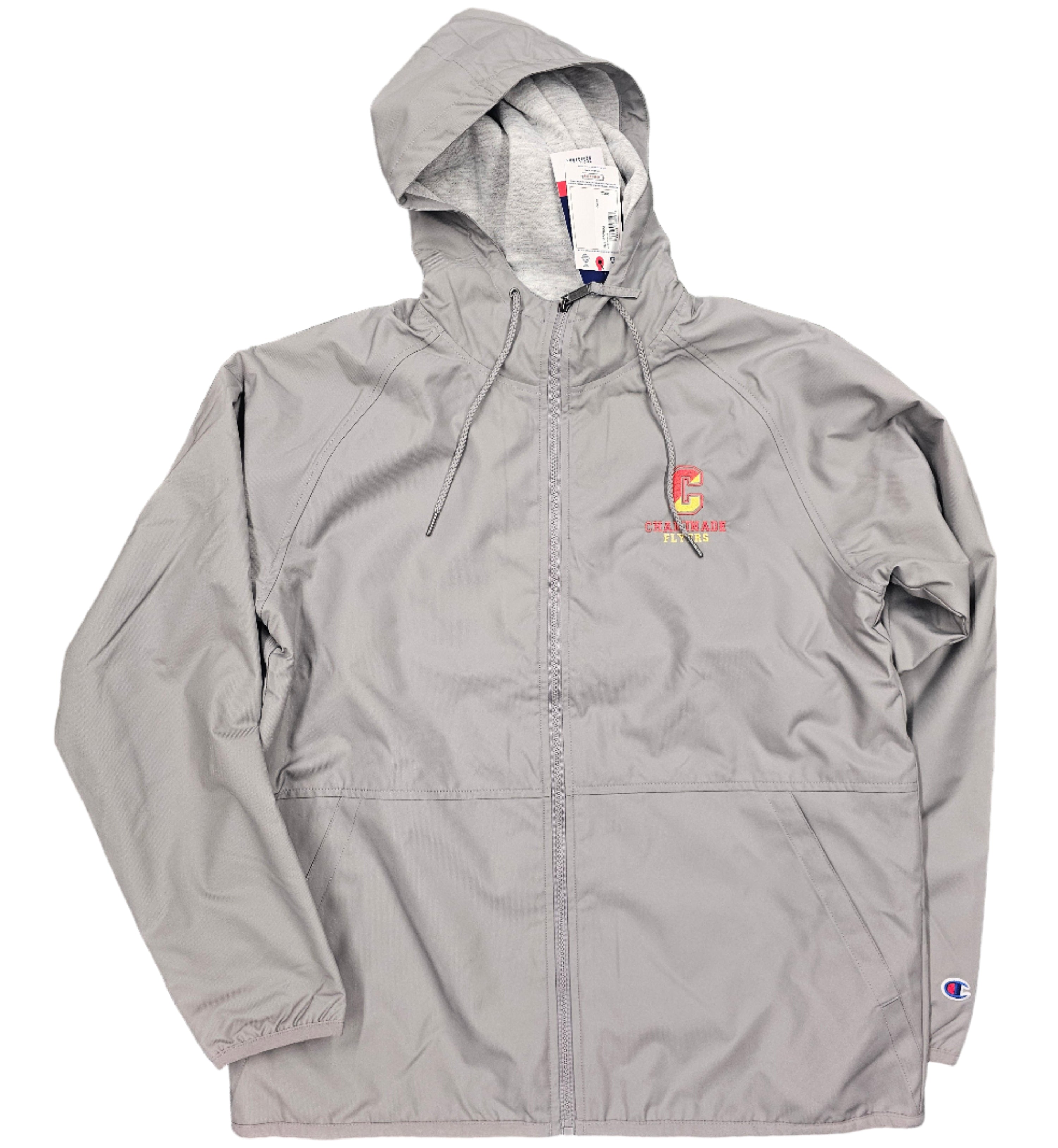 Champion -  Mens Heavyweight Full Zip Jacket - Concrete Grey - Split C Chaminade Flyers