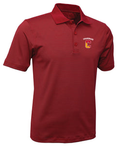 New - ES Sports - Chaminade Split C Striped Red Polo Shirt