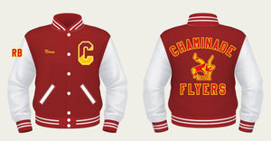 Varsity Letter Jacket Split C (Customizable) - FULLY DECORATED