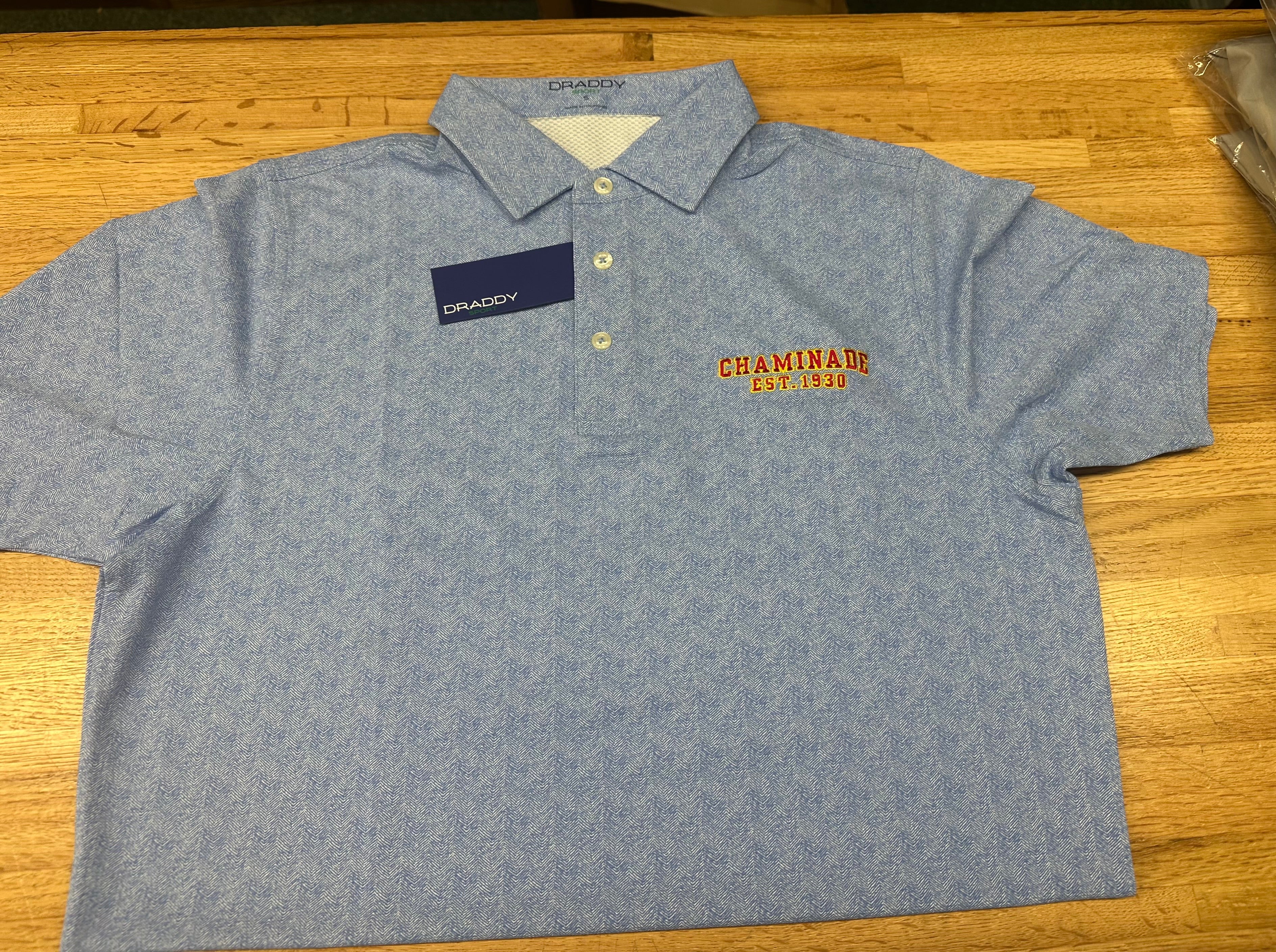 B. Draddy - Mens  Short Sleeve Polo - Blue