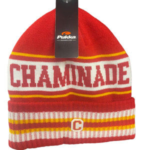 New - Pukka Cuffed Winter Knit Hat - Chaminade White Strip