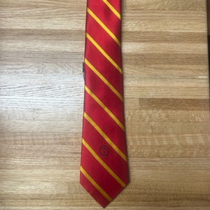 Jardine Crimson and Gold Tie with School Seal (New Tie Red Dominant)