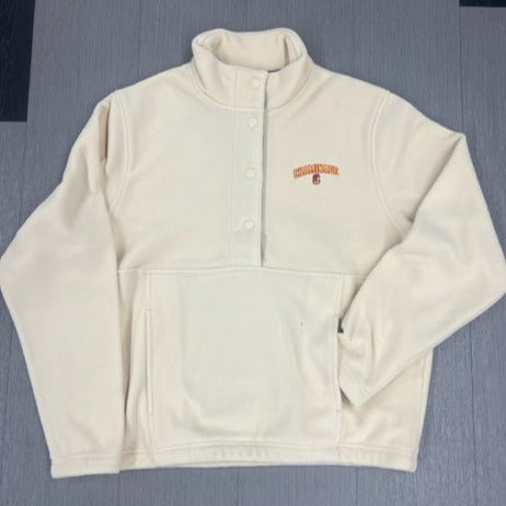 Champion Woman's Cream Fleece 1/4 snap popover