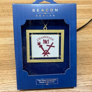 Beacon Brass 2D Square Metal Christmas Ornament