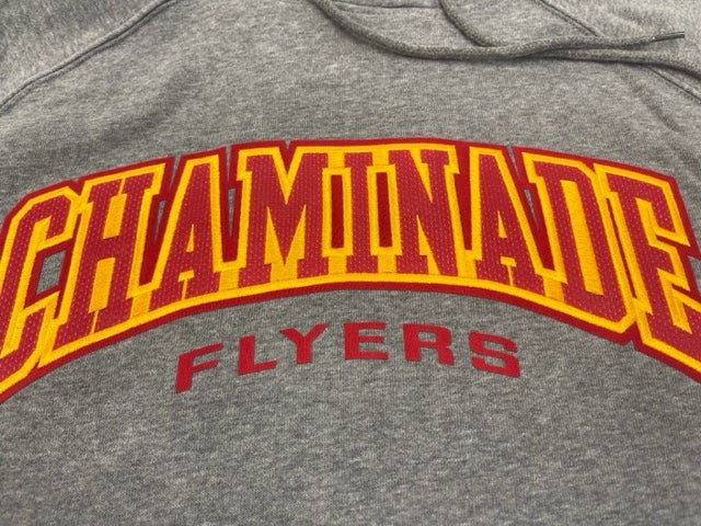 Champion Hoodie with Chaminade Arched Over Flyers
