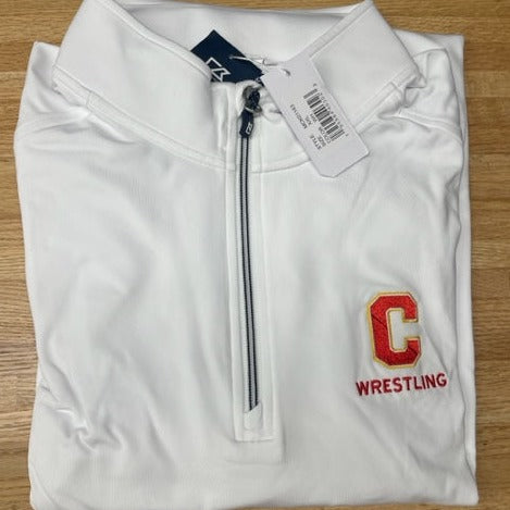 Cutter & Buck Men's Adapt Wrestling 1/4 Zip - White - MCK01143