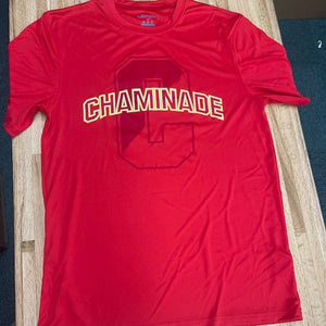 Champion Short Sleeve Performance Tee Arched with Block C-Red