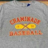Champion - 1930 Pillbox over Baseball - Grey Tee Shirt