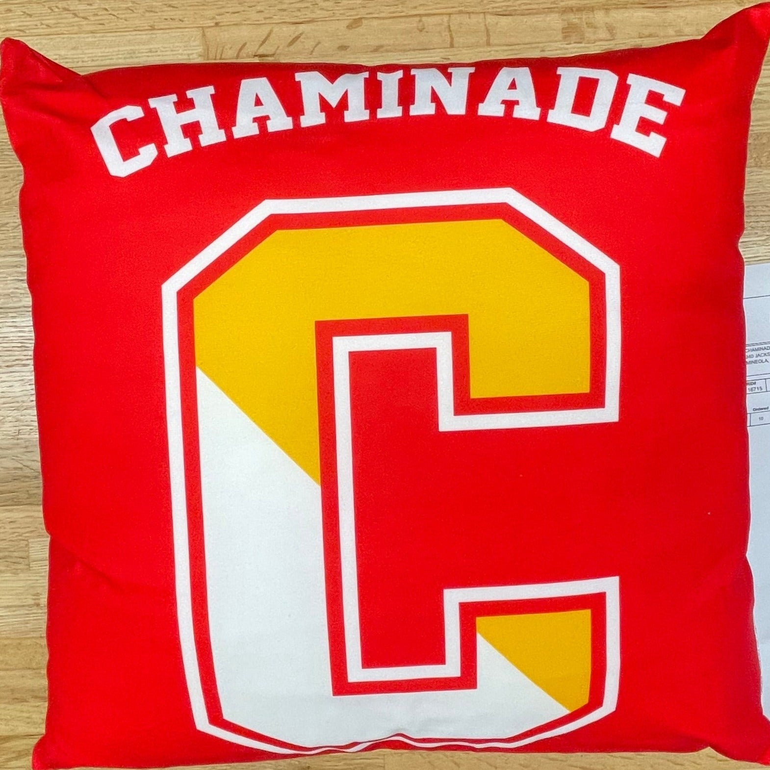 New - Jardine Chaminade Split C Red Microfiber Throw Pillow