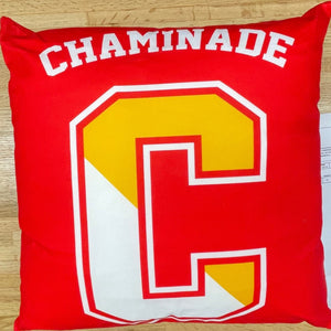 New - Jardine Chaminade Split C Red Microfiber Throw Pillow