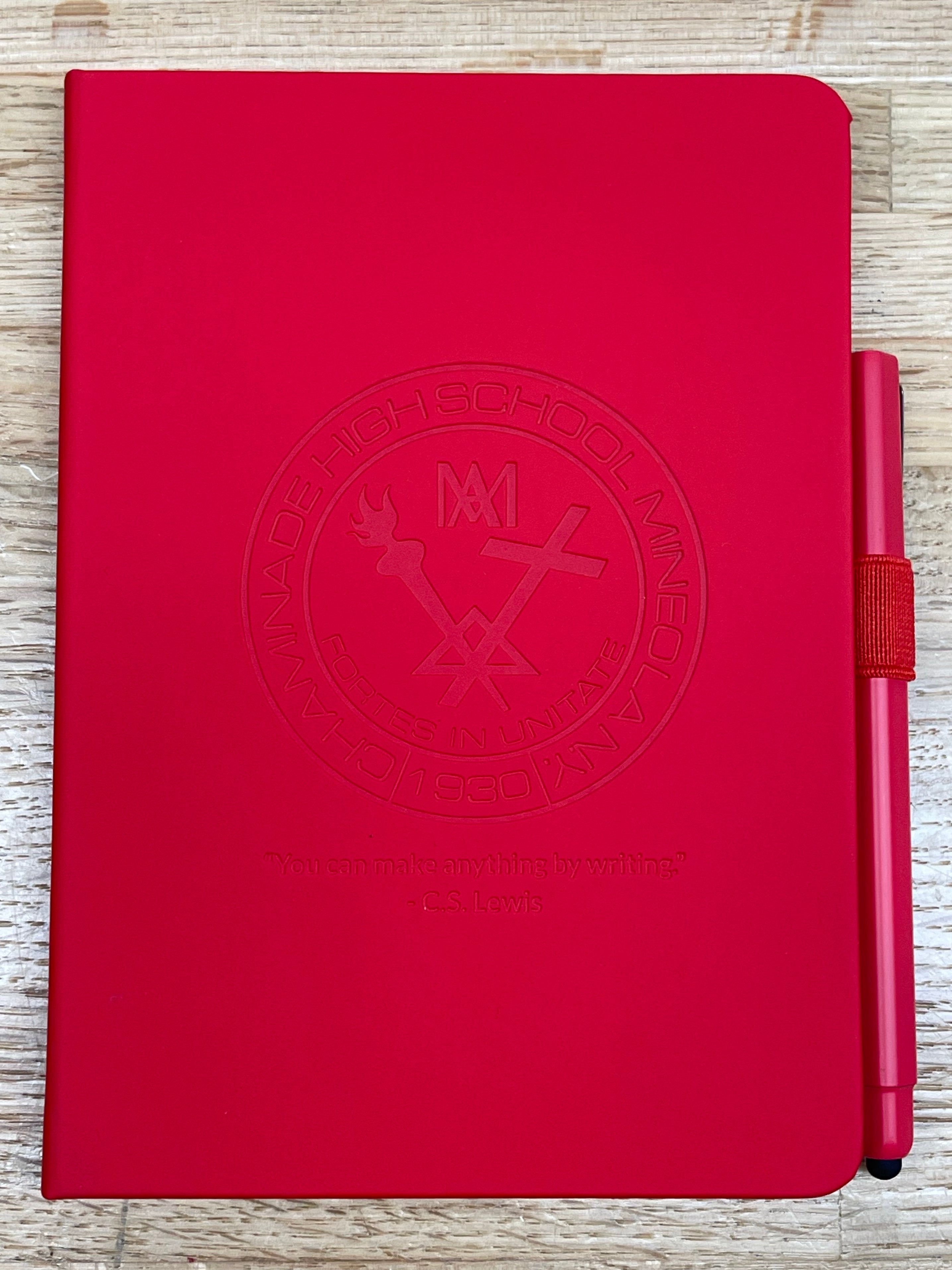 Red Journal (Chaminade Seal) Embossed 5x8.25