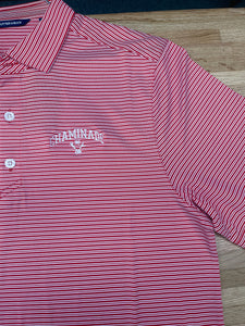 NEW Cutter & Buck - Red and White Stripped Polo MCK01302