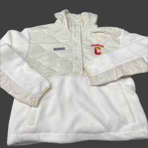 New - Columbia Women's Cloud Point Hooded Fleece - White/White