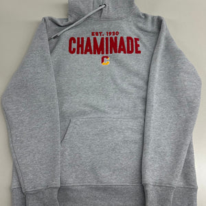 New - Legacy Vintage Grey Hoodie w/ scarlet Chaminade 1930 logo