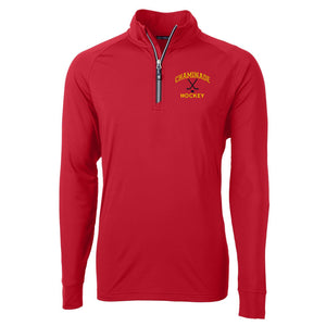 Cutter & Buck Men's 1/4 zip Hockey  - Red - MCK01143