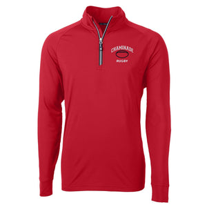 Cutter & Buck Men's Adapt Rugby 1/4 Zip - Red - MCK01143