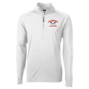 Cutter & Buck Men's Adapt Lacrosse 1/4 Zip - White- MCK01143