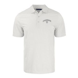 New - Cutter & Buck - Grey Polka Dot Polo MCK01284