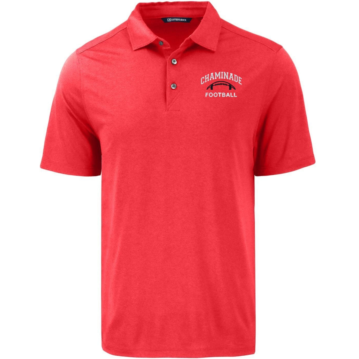 NEW - Cutter & Buck - Chaminade Football - Solid Red Polo - MCK01327