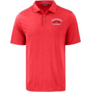 NEW - Cutter & Buck - Chaminade Football - Solid Red Polo - MCK01327