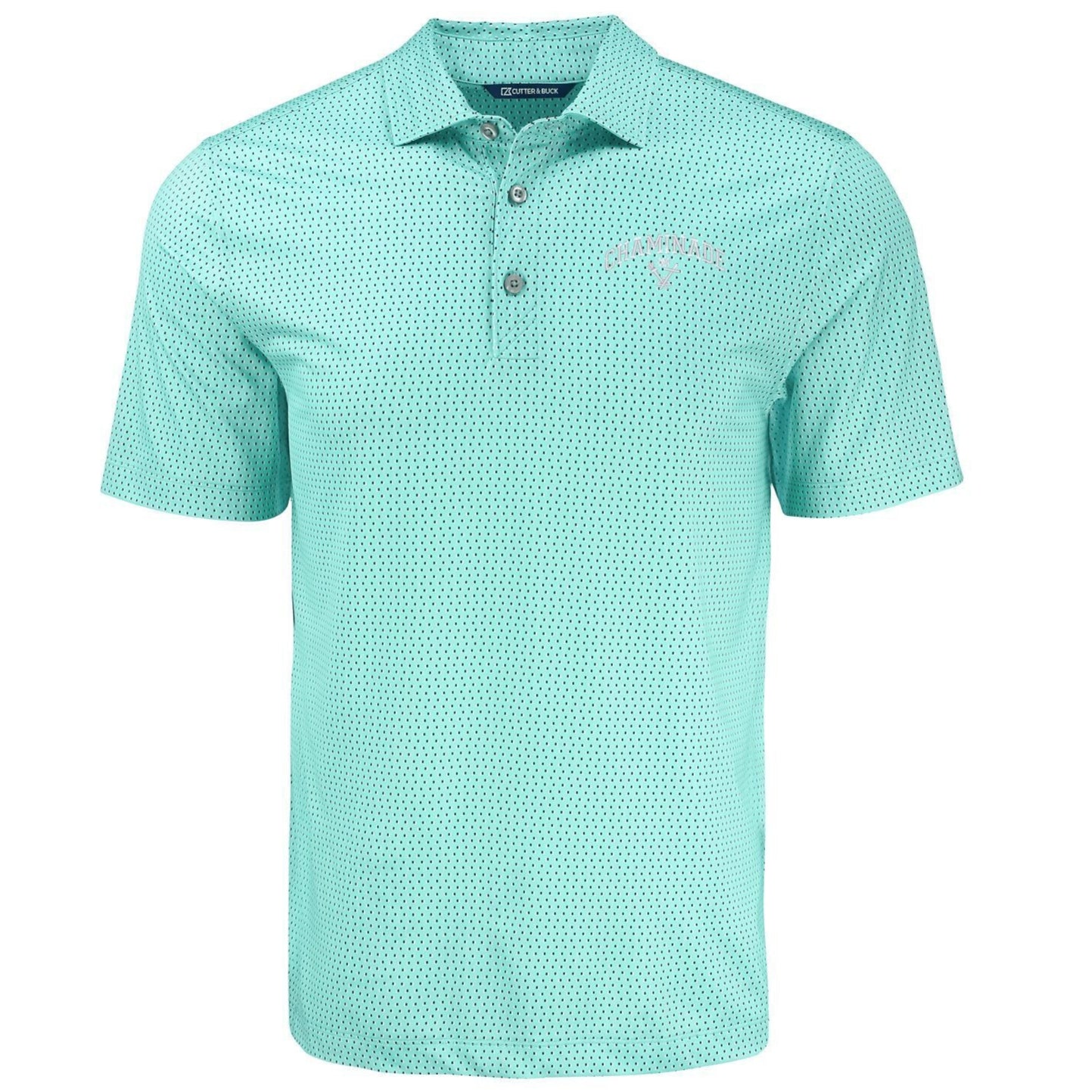 Cutter & Buck Pike Eco Shadow Check Print Recycled Mens Polo - FRM