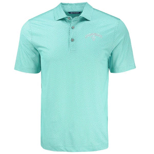 Cutter & Buck Pike Eco Shadow Check Print Recycled Mens Polo - FRM