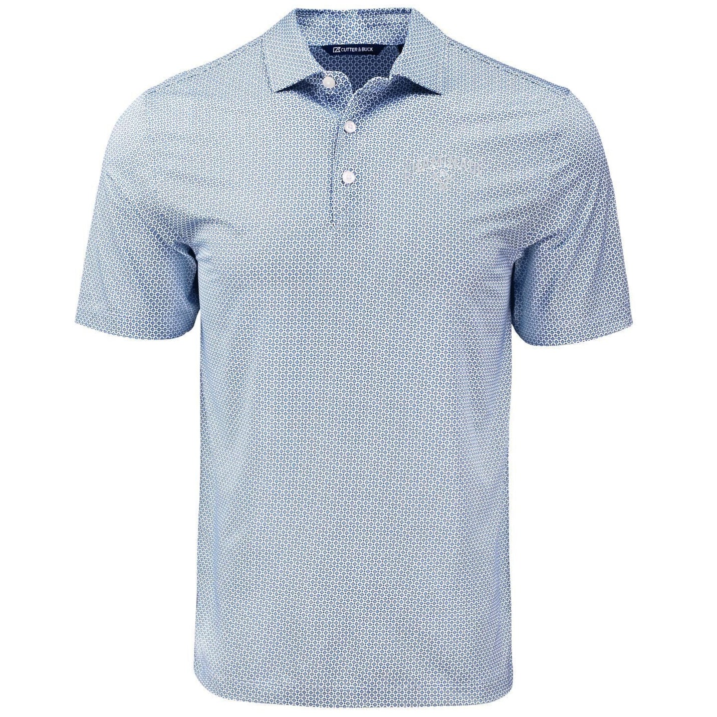Cutter & Buck - Pike Eco Diamond Dot Print Recycled Mens Polo MCK01343 - NVBU