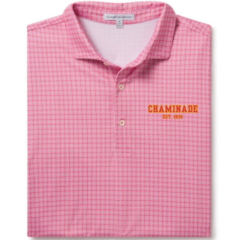 Fairway & Greene - Mens Short Sleeve Bixby Print Red Polo