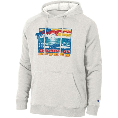 New - Sunset Long Island - Champion Triumph Fleece Hoodie - Pebblestone/Oatmeal