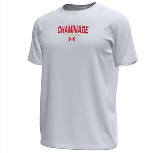 New - Under Armour White Chaminade Flyers Tech Performance Tee front/back