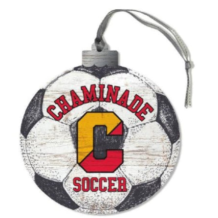 New - Chaminade Soccer Christmas Wood Ornament