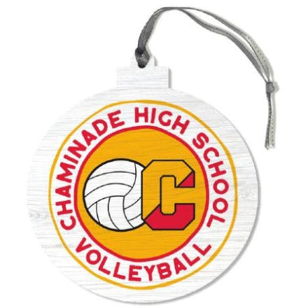New - Chaminade Volleyball Christmas Wood Ornament