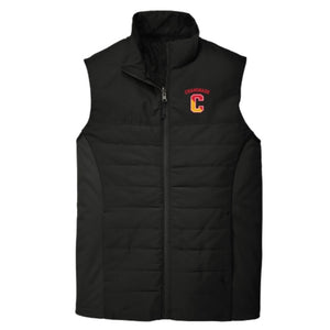 New - ES Sports - Black Insulated Puff Vest - Chaminade Split C