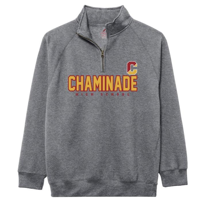 New - Legacy Essential 1/4 Zip - Premium Heather Split C - Chaminade High School