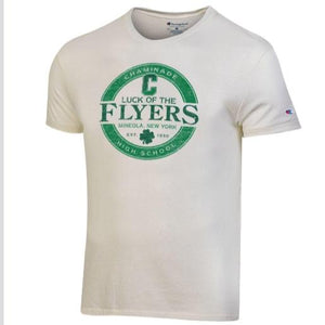 New - Luck Of The Flyers - Shamrock - Champion Chaminade Tee