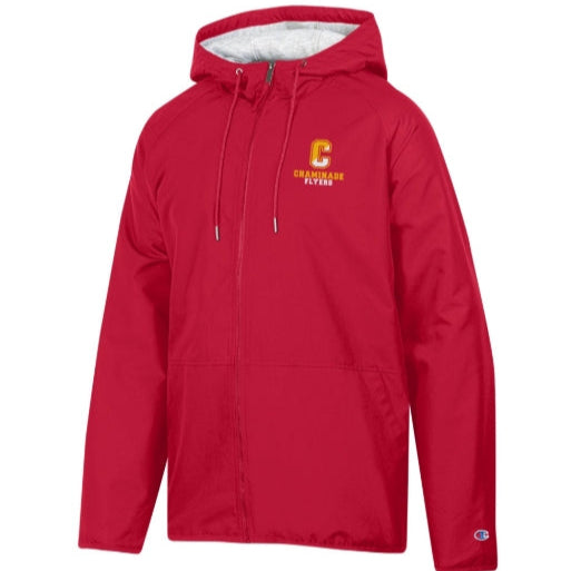 Champion -  Mens Heavyweight Full Zip Jacket - Scarlet - Split C Chaminade Flyers