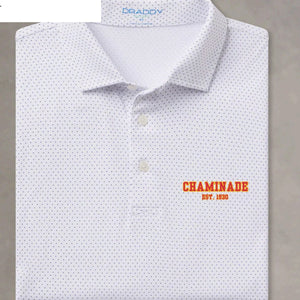 B. Draddy Mens Short Sleeve Captain Cool Polo - White