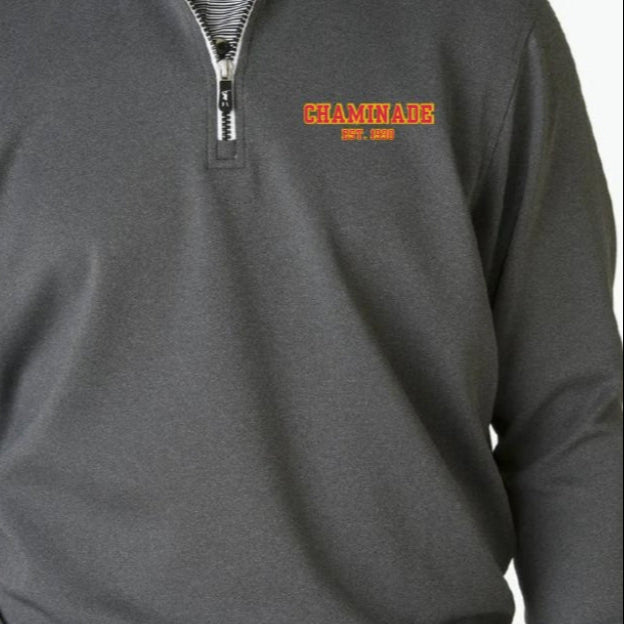 Fairway & Greene - Mens Caves Long Sleeve ¼ Zip Pullover - Grey Heather