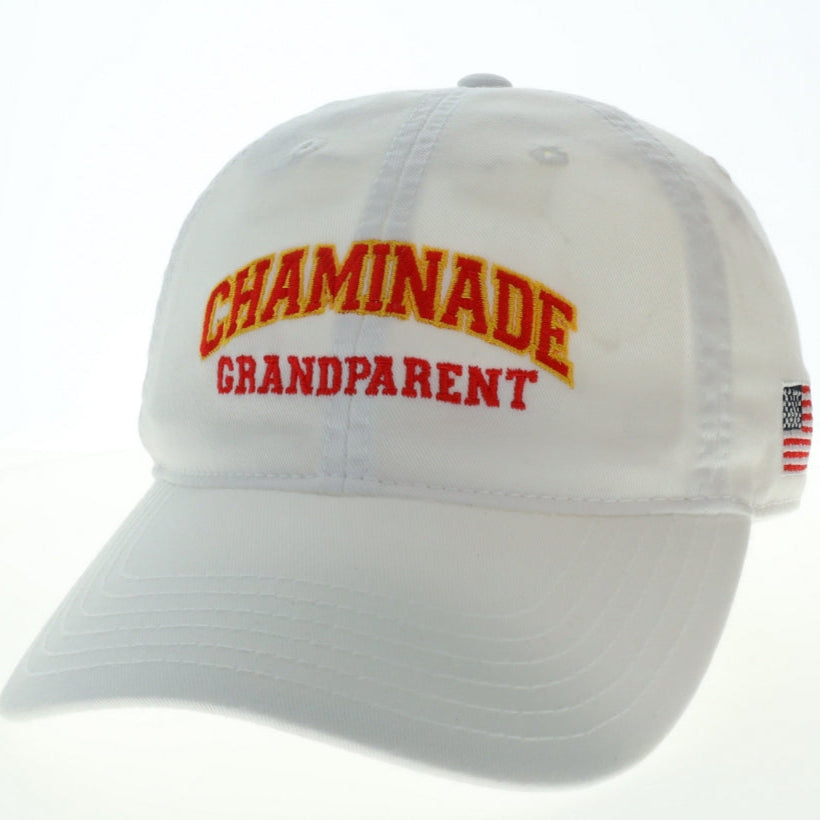 Legacy White Relaxed Twill Grandparent  Hat with Flag