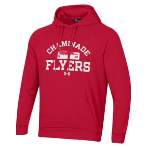 New - Under Armour - Mens All Day Hoodie - Red Flyers Hoodie - Plane