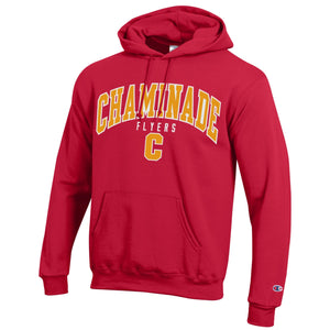 New - Champion Red Chaminade Flyers C Hoodie - Embroidered