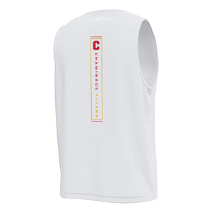 New - Under Armour White Chaminade Flyers Sleeveless Tech Performance Tee front/back