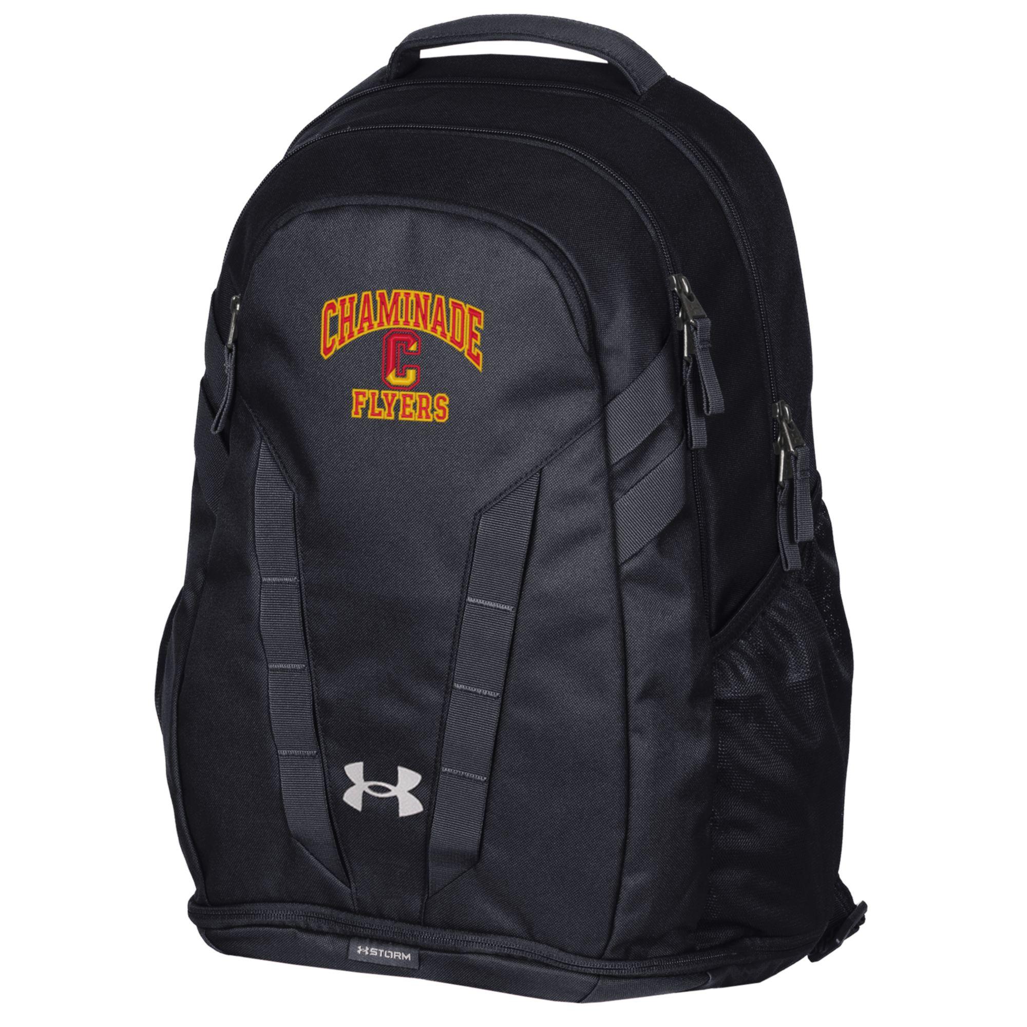 New - Under Armour Hustle 5.0 Backpack Summit White / Pitch Grey / Black